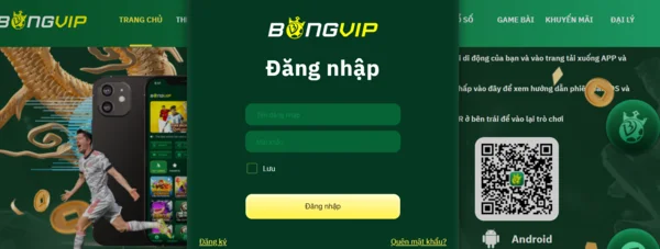 Hướng dẫn đăng nhập nền tảng bongvip trên PC